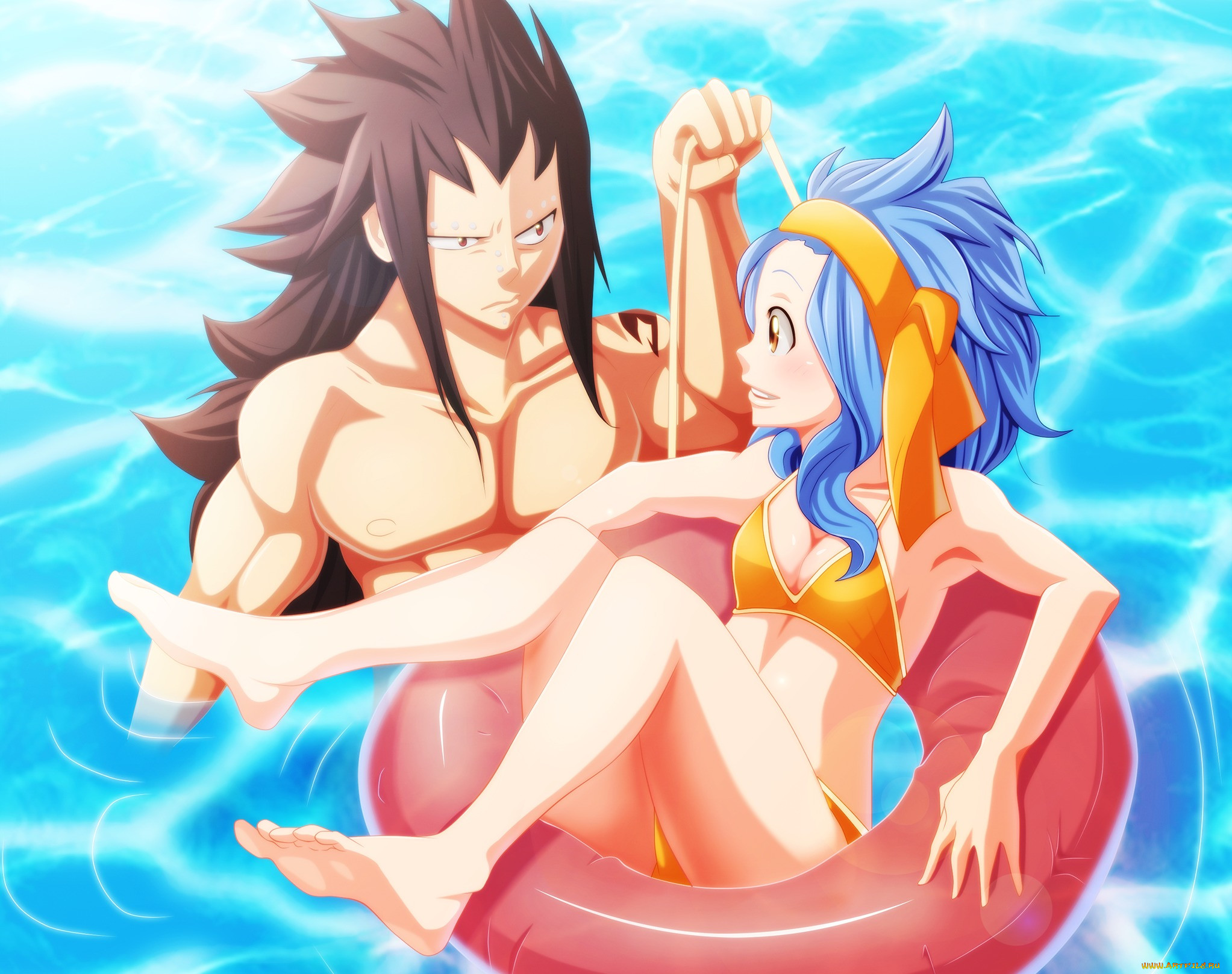 аниме, fairy tail, akilachione, арт, девушка, levy, mcgarden, fairy, tail, ...